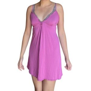 Pink summer babydoll mini cotton dress by Calvin Klein size small